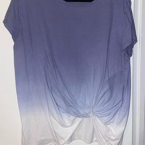 ombré short sleeve top